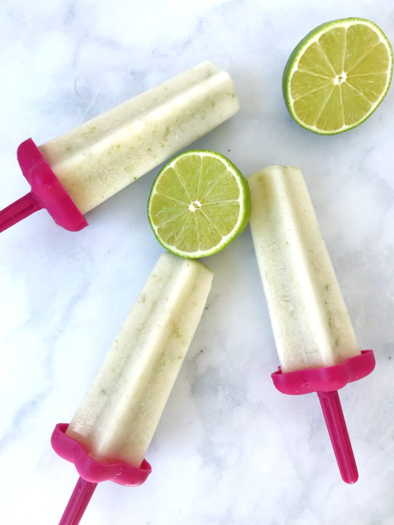 sugar free lime popsicles