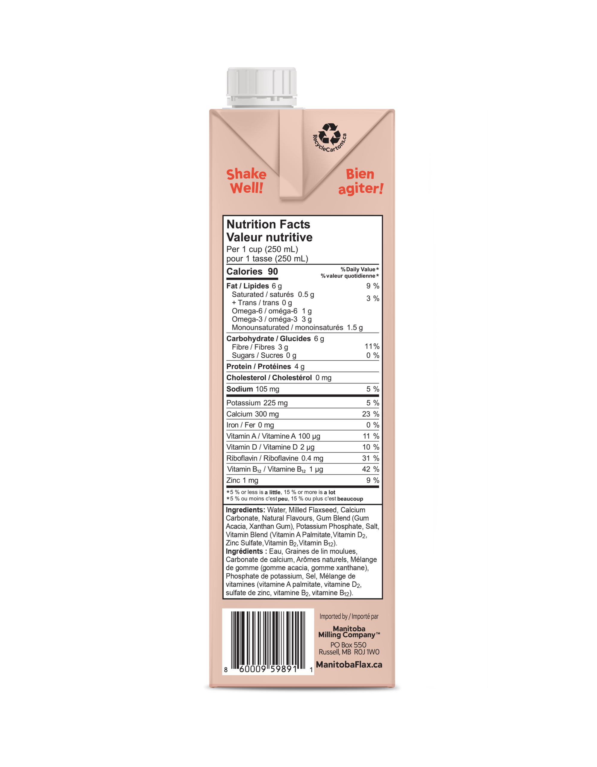 Original Unsweetened Flax Beverage - Image 2