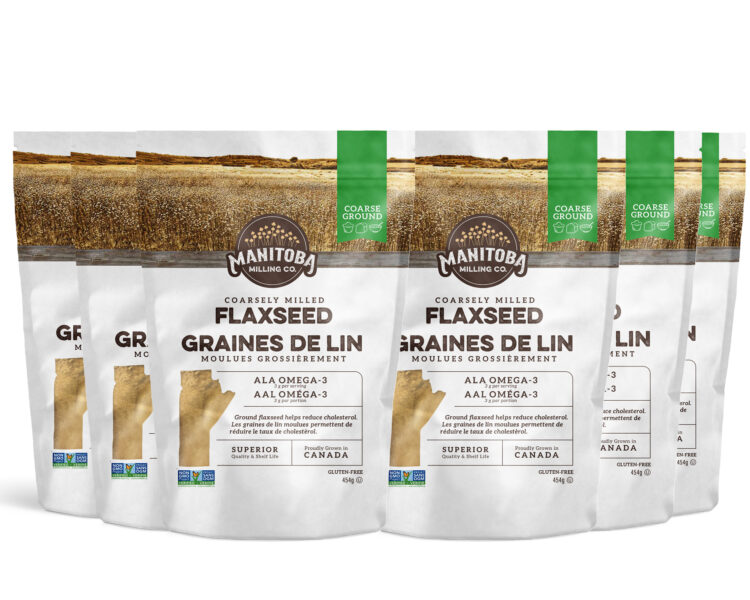 Coarse ground flaxseed - 6 pack